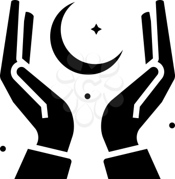 reading dreams glyph icon vector. reading dreams sign. isolated contour symbol black illustration