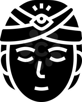 divination astrological glyph icon vector. divination astrological sign. isolated contour symbol black illustration