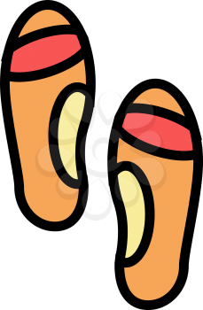 orthopedic insoles color icon vector. orthopedic insoles sign. isolated symbol illustration