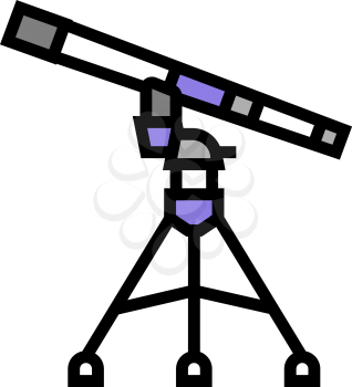 refractor planetarium color icon vector. refractor planetarium sign. isolated symbol illustration