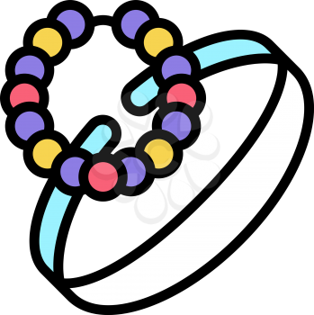 bracelets jewellery color icon vector. bracelets jewellery sign. isolated symbol illustration