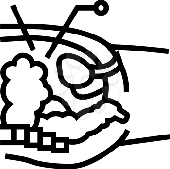 operation process bariatric line icon vector. operation process bariatric sign. isolated contour symbol black illustration