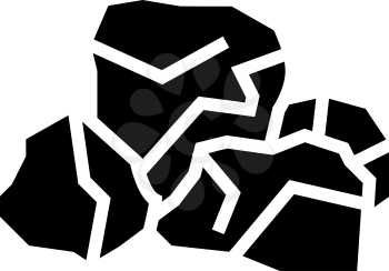 bauxite aluminium production line icon vector. bauxite aluminium production sign. isolated contour symbol black illustration