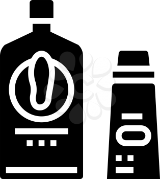 balm shoe care line icon vector. balm shoe care sign. isolated contour symbol black illustration