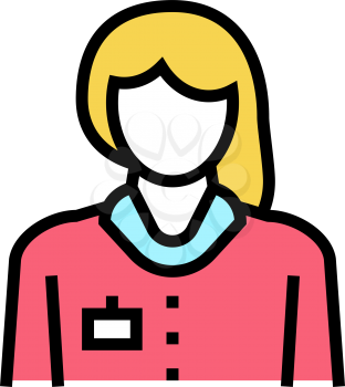 nurse homecare service color icon vector. nurse homecare service sign. isolated symbol illustration
