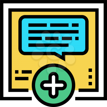 chatting with user ugc color icon vector. chatting with user ugc sign. isolated symbol illustration