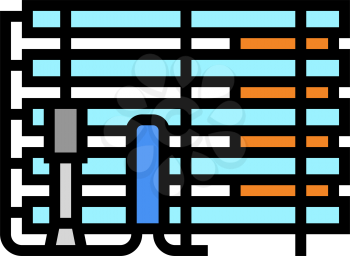 industrial water filter color icon vector. industrial water filter sign. isolated symbol illustration