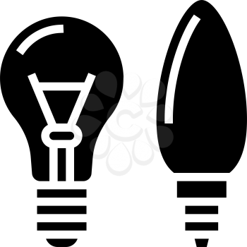light bulb glass production glyph icon vector. light bulb glass production sign. isolated contour symbol black illustration