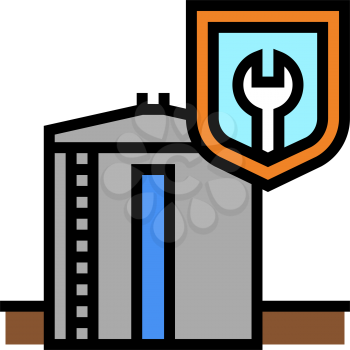 installation of storage tank color icon vector. installation of storage tank sign. isolated symbol illustration