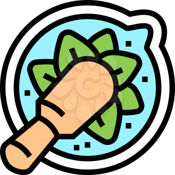 prepare homeopathy medicine color icon vector. prepare homeopathy medicine sign. isolated symbol illustration