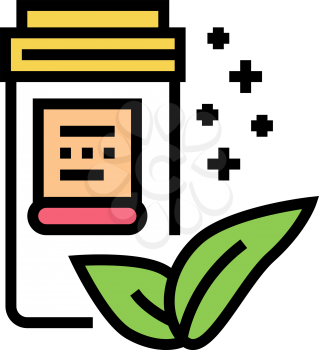 natural homeopathy vitamin or medical pills packaging color icon vector. natural homeopathy vitamin or medical pills packaging sign. isolated symbol illustration