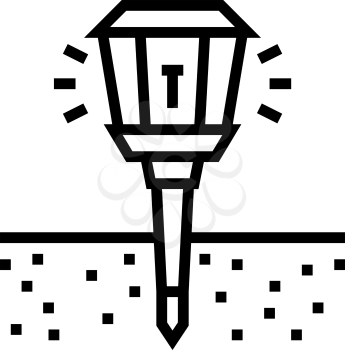 sonic repeller gardening line icon vector. sonic repeller gardening sign. isolated contour symbol black illustration