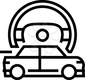 fast driving mens leisure line icon vector. fast driving mens leisure sign. isolated contour symbol black illustration