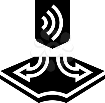 stretched fabrics properties glyph icon vector. stretched fabrics properties sign. isolated contour symbol black illustration
