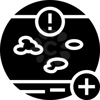 high-risk skin cancer clinic glyph icon vector. high-risk skin cancer clinic sign. isolated contour symbol black illustration