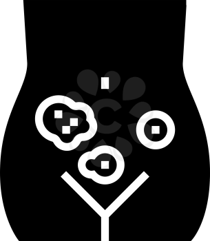 genital dermatology clinic glyph icon vector. genital dermatology clinic sign. isolated contour symbol black illustration
