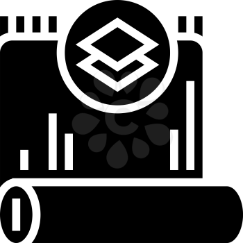 silk textile glyph icon vector. silk textile sign. isolated contour symbol black illustration