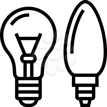 light bulb glass production line icon vector. light bulb glass production sign. isolated contour symbol black illustration