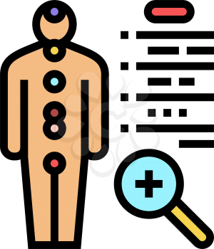 human health examination endocrinology color icon vector. human health examination endocrinology sign. isolated symbol illustration
