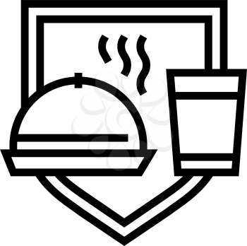 food and water security social problem line icon vector. food and water security social problem sign. isolated contour symbol black illustration