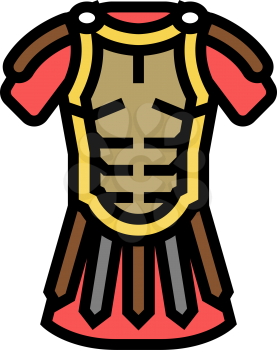 legionary clothes ancient rome color icon vector. legionary clothes ancient rome sign. isolated symbol illustration