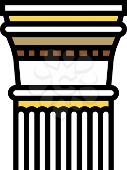 column ancient rome color icon vector. column ancient rome sign. isolated symbol illustration