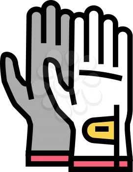 gloves golf player accessory color icon vector. gloves golf player accessory sign. isolated symbol illustration