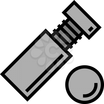 standoff screw color icon vector. standoff screw sign. isolated symbol illustration