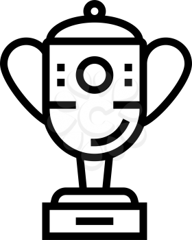 champion award golf tournament line icon vector. champion award golf tournament sign. isolated contour symbol black illustration