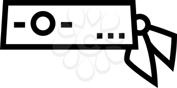 headband tennis player line icon vector. headband tennis player sign. isolated contour symbol black illustration
