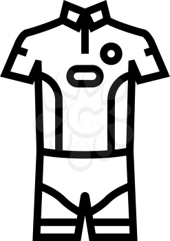 men tennis apparel line icon vector. men tennis apparel sign. isolated contour symbol black illustration