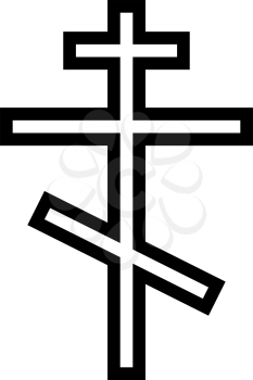 crucifixion christianity glyph icon vector. crucifixion christianity sign. isolated contour symbol black illustration