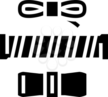 over grips tennis accessory glyph icon vector. over grips tennis accessory sign. isolated contour symbol black illustration