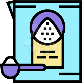 detergent powder color icon vector. detergent powder sign. isolated symbol illustration