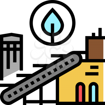 environmental technologies color icon vector. environmental technologies sign. isolated symbol illustration