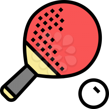 ping pong sport game color icon vector. ping pong sport game sign. isolated symbol illustration