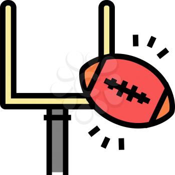 rugby extreme sport game color icon vector. rugby extreme sport game sign. isolated symbol illustration