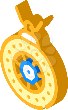 amulet accessory isometric icon vector. amulet accessory sign. isolated symbol illustration