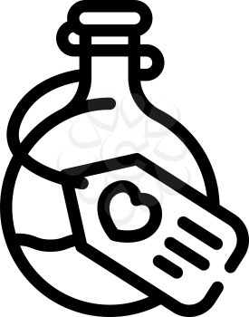 potion magical liquid line icon vector. potion magical liquid sign. isolated contour symbol black illustration