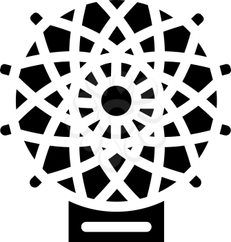 carbon fiber weaving loom glyph icon vector. carbon fiber weaving loom sign. isolated contour symbol black illustration