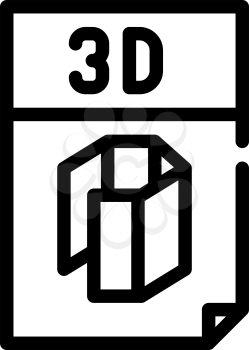computer file for printing on printer line icon vector. computer file for printing on printer sign. isolated contour symbol black illustration