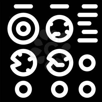 coins museum exhibit glyph icon vector. coins museum exhibit sign. isolated contour symbol black illustration