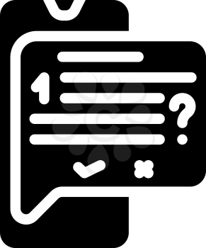 answer on question call center glyph icon vector. answer on question call center sign. isolated contour symbol black illustration