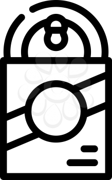 wet food for adult dog line icon vector. wet food for adult dog sign. isolated contour symbol black illustration