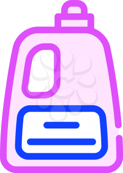 liquid powder or conditioner bottle color icon vector. liquid powder or conditioner bottle sign. isolated symbol illustration