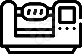 lathe equipment line icon vector. lathe equipment sign. isolated contour symbol black illustration