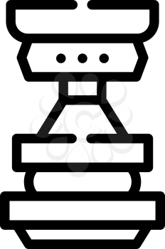press equipment line icon vector. press equipment sign. isolated contour symbol black illustration
