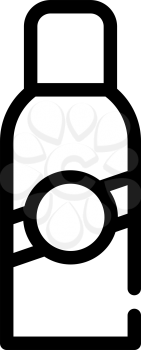 foundation sprayer line icon vector. foundation sprayer sign. isolated contour symbol black illustration