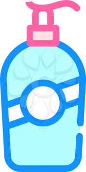 liquid soap bottle color icon vector. liquid soap bottle sign. isolated symbol illustration