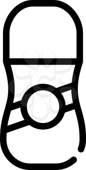 antiperspirant bottle line icon vector. antiperspirant bottle sign. isolated contour symbol black illustration